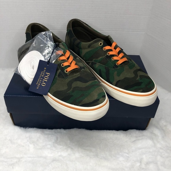 Polo Ralph Lauren Men Green Suede Thorton sneaker 9D - Picture 2 of 8